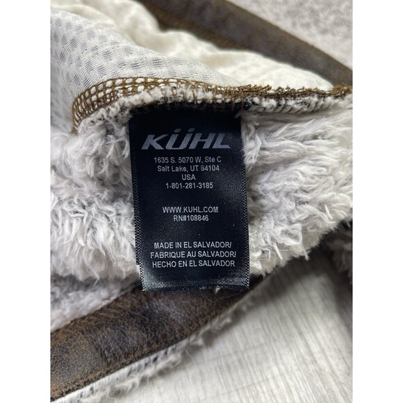 Kuhl Womens Flight High Pile Sherpa Fleece Jacket Size S Stone Hooded Outdoors R - Picture 8 of 9